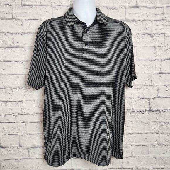 Under Armour Shirt Mens Size XL Stripe Polo - Picture 1 of 10